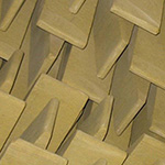 detail klínů bezodrazové komory