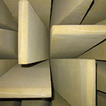 detail klínů bezodrazové komory